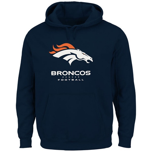 NFL Denver Broncos Critical Victory Pullover Hoodie - Navy Blue